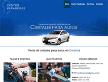Tablet Screenshot of centroparabrisas.com